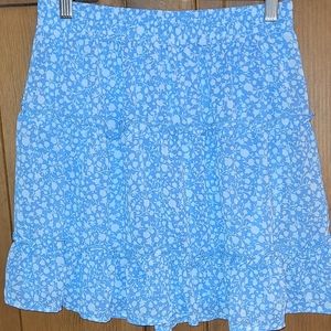 Sienna Sky Powder Blue Floral Skirt Size M